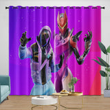 Charger l&#39;image dans la visionneuse de la galerie, Fortnite Curtains Printing Pattern Drapes Room Decoration