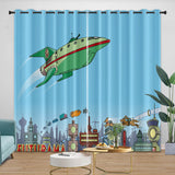 Load image into Gallery viewer, Futurama Curtains Blackout Window Drapes