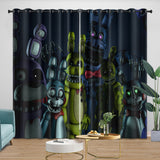 Load image into Gallery viewer, Game Five Nights At Freddys Curtains Pattern Blackout Window Drapes