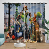 Load image into Gallery viewer, Game Fortnite Curtains Pattern Drapes Room Decoration