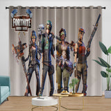 Charger l&#39;image dans la visionneuse de la galerie, Game Pattern Fortnite Curtains Blackout Window Drapes