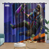 Charger l&#39;image dans la visionneuse de la galerie, Game Pattern Fortnite Curtains Blackout Window Drapes