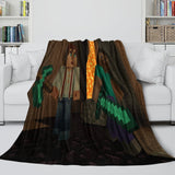 Load image into Gallery viewer, Game Pattern Minecraft Blanket Flannel Throw Kids Room Decoration