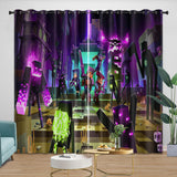Charger l&#39;image dans la visionneuse de la galerie, Game Pattern Minecraft Curtains Window Drapes Kids Room Decoration