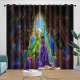 Charger l&#39;image dans la visionneuse de la galerie, Game Pattern Minecraft Curtains Window Drapes Kids Room Decoration
