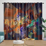Charger l&#39;image dans la visionneuse de la galerie, Game Pattern Minecraft Curtains Window Drapes Kids Room Decoration