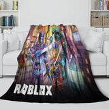 Load image into Gallery viewer, Game Pattern Roblox Blanket Flannel Throw Room Decoration