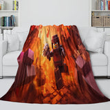 Load image into Gallery viewer, Game Pattern Roblox Blanket Flannel Throw Room Decoration
