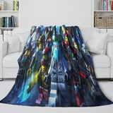 Load image into Gallery viewer, Game Pattern Roblox Blanket Flannel Throw Room Decoration