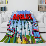 Load image into Gallery viewer, Game Pattern Roblox Blanket Flannel Throw Room Decoration