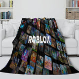 Load image into Gallery viewer, Game Pattern Roblox Blanket Flannel Throw Room Decoration