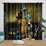 Load image into Gallery viewer, Game Pattren Roblox Curtains Blackout Window Drapes Room Decoration