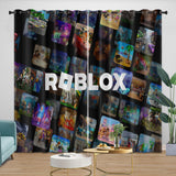 Load image into Gallery viewer, Game Pattren Roblox Curtains Blackout Window Drapes Room Decoration