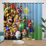 Charger l'image dans la visionneuse de la galerie, Game Super Mario Curtains Blackout Kids Room Window Drapes
