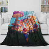 Load image into Gallery viewer, Game Super Mario Pattern Blanket Flannel Throw Kids Room Decoration