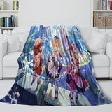 Charger l&#39;image dans la visionneuse de la galerie, Genshin Impact Blanket Flannel Fleece Pattern Throw Room Decoration