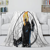 Charger l&#39;image dans la visionneuse de la galerie, Ghost Rider Blanket Pattern Flannel Kids Room Throw