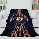 Charger l&#39;image dans la visionneuse de la galerie, Ghost Rider Blanket Pattern Flannel Kids Room Throw
