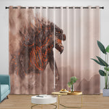 Load image into Gallery viewer, Godzilla Curtains Blackout Window Drapes Room Decoration