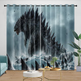 Load image into Gallery viewer, Godzilla Curtains Blackout Window Drapes Room Decoration
