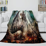 Charger l&#39;image dans la visionneuse de la galerie, Godzilla Minus One Blanket Flannel Fleece Throw Room Decoration