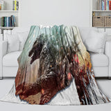 Charger l&#39;image dans la visionneuse de la galerie, Godzilla Minus One Blanket Flannel Fleece Throw Room Decoration