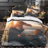 Charger l&#39;image dans la visionneuse de la galerie, Godzilla X Kong The New Empire Bedding Set Duvet Cover Without Filler