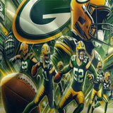 Charger l&#39;image dans la visionneuse de la galerie, Green Bay Packers Bedding Set Duvet Cover Without Filler