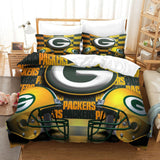 Charger l&#39;image dans la visionneuse de la galerie, Green Bay Packers Bedding Set Duvet Cover Without Filler