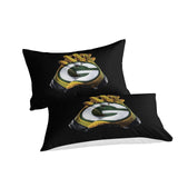 Charger l&#39;image dans la visionneuse de la galerie, Green Bay Packers Bedding Set Duvet Cover Without Filler