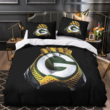 Charger l&#39;image dans la visionneuse de la galerie, Green Bay Packers Bedding Set Duvet Cover Without Filler