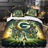 Charger l&#39;image dans la visionneuse de la galerie, Green Bay Packers Bedding Set Duvet Cover Without Filler