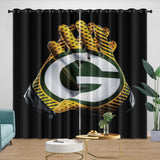 Load image into Gallery viewer, Green Bay Packers Curtains Blackout Window Drapes Room Decoration