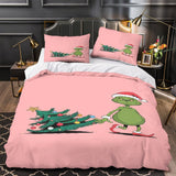 Charger l'image dans la visionneuse de la galerie, Grinch Duvet Cover Kids Room Bedding Set Without Filler