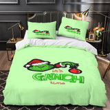 Charger l'image dans la visionneuse de la galerie, Grinch Duvet Cover Kids Room Bedding Set Without Filler