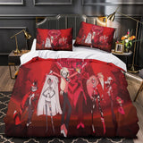 Charger l&#39;image dans la visionneuse de la galerie, Hazbin Hotel Bedding Set Duvet Cover Without Filler