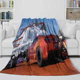 Charger l&#39;image dans la visionneuse de la galerie, Hot Wheels Blanket Flannel Kids Room Throw