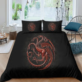 Charger l&#39;image dans la visionneuse de la galerie, House of the Dragon Bedding Set Duvet Cover Without Filler