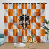 Load image into Gallery viewer, Houston Dynamo Curtains Blackout Window Drapes Room Decoration