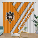 Charger l&#39;image dans la visionneuse de la galerie, Houston Dynamo Curtains Blackout Window Drapes Room Decoration