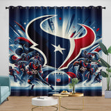 Load image into Gallery viewer, Houston Texans Curtains Blackout Window Drapes Room Decoration