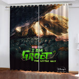 Load image into Gallery viewer, I Am Groot Curtains Pattern Blackout Window Drapes