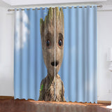 Load image into Gallery viewer, I Am Groot Curtains Pattern Blackout Window Drapes