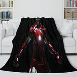 Load image into Gallery viewer, Iron Man Blanket Pattern Flannel Throw Kids Room Decoration