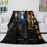 Load image into Gallery viewer, Iron Man Blanket Pattern Flannel Throw Kids Room Decoration