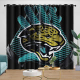 Load image into Gallery viewer, Jacksonville Jaguars Curtains Blackout Window Drapes Room Decoration