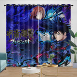 Charger l&#39;image dans la visionneuse de la galerie, Jujutsu Kaisen Curtains Blackout Window Drapes