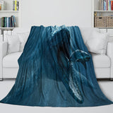 Charger l&#39;image dans la visionneuse de la galerie, Jurassic World Blanket Flannel Dinosaur Throw Room Decoration