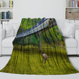 Charger l&#39;image dans la visionneuse de la galerie, Jurassic World Blanket Flannel Dinosaur Throw Room Decoration