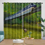 Charger l&#39;image dans la visionneuse de la galerie, Jurassic World Curtains Blackout Window Drapes Room Decoration